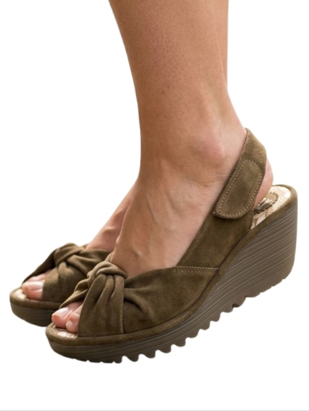FLY LONDON Yakin Suede Wedge Heels
